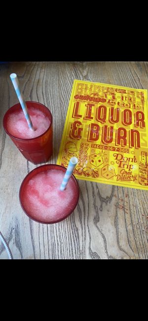 Strawberry frozen margaritas   at Luck, Lust, Liquor & Burn in Manchester