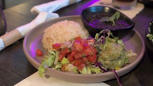 Vegan fajitas filling at Pepe's Cantina in Debary