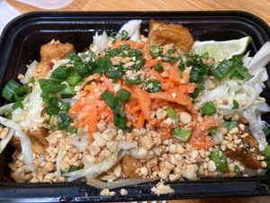 Pad Thai with Tofu- hold the eggs  at Ninja City in Shaker Heights