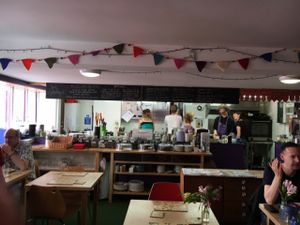 inside at Global Tribe Cafe in Leeds