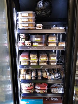 Vegan Cake Freezer at Piece of Cake in Jerusalem
