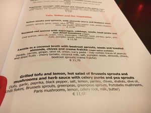 menu  at Essencia in Porto