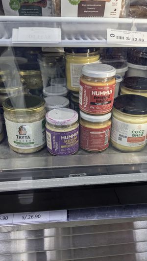 Hummus 14,9 PEN at Organa Miraflores in Lima