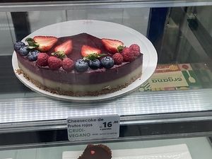 Vegan cake  at Organa Miraflores in Lima