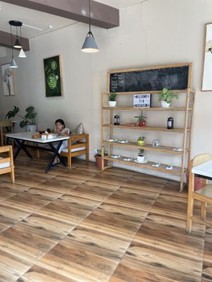 Indoor seating   at Kissaten Cafe and Bakery in Pokhara