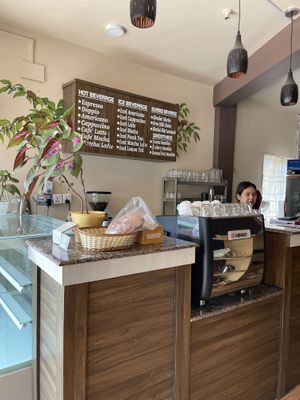Counter  at Kissaten Cafe and Bakery in Pokhara