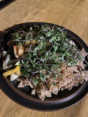 Vegan Creamy Mushroom Farfalle  at Angelus Ave Catering in Los Angeles