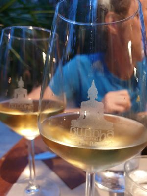 White Wine at Buddha Soul in Venice