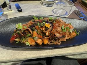 Vegan pad Thai   at Buddha Soul in Venice