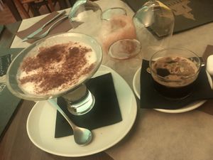 Tapioka vegan pearls, cardamom coffee at Buddha Soul in Venice