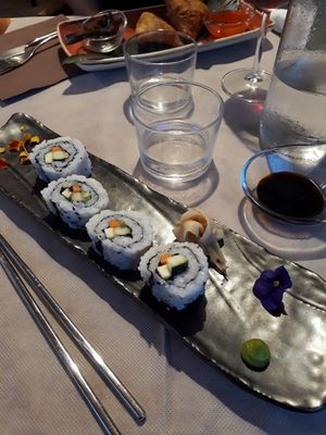 Vegetable maki at Buddha Soul in Venice