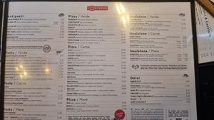 Essenkarte (veganen Pizzaschmelz) at L'Osteria - Künstlerhaus München in Munich