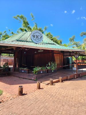 It's 1:45 pm on Saturday and the place is still closed. at Wicz Bar in Puerto Iguazu