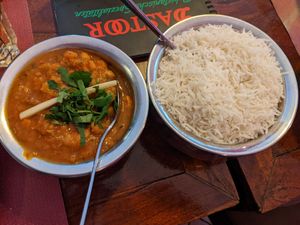 Chana Masala (9,50€) - 4/5. at Dastoor in Berlin