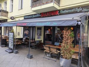 Outside of Dastoor. at Dastoor in Berlin