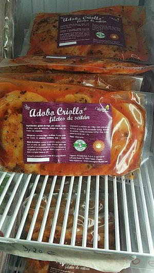 Filetes de seitan at Viva la Vida - Veganamente in Bilbao