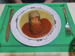 Berenjena rellena con queso gratinado at Pepintxo in Barakaldo