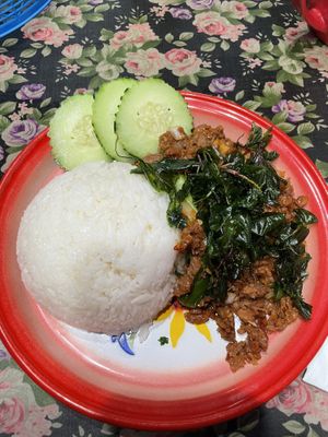 Kra pao vegan  at Kin Len  in San Diego