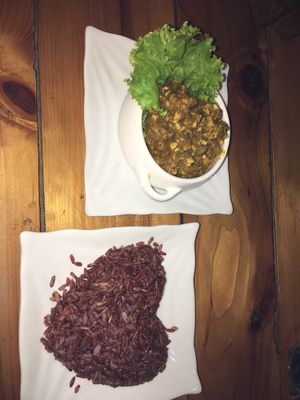 Vegetable amok.  at Cafe Soleil in Phnom Penh