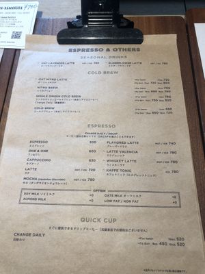 Free plant based milks👌  at Verve Coffee - Kamakura Yukinoshita in Kamakura