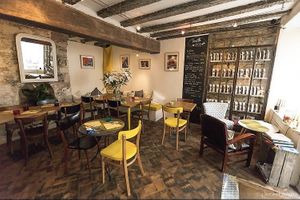 Inside the restaurant. They also have a room upstairs   at Dînette in Nantes