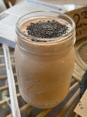 Tastes like summer smoothie (made with coconut milk), 180 baht  at Bartels in Bangkok