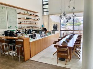 The cafe at The 100 Café in Dubai