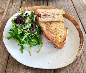 Cheese tomato alfalfa sandwich  at The 100 Café in Dubai