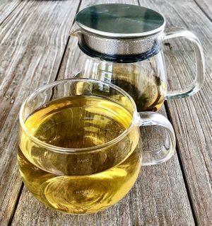 Peppermint tea at The 100 Café in Dubai