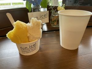ice cream with coffee  at fun.ice! - ファン アイス in Tokyo