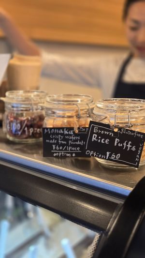 toppings are all vegan! at fun.ice! - ファン アイス in Tokyo