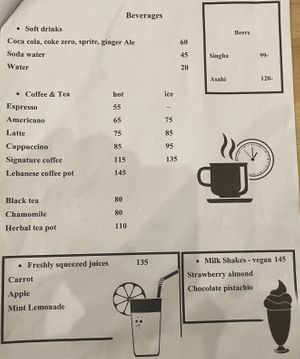 Menu 4 of 4 - Drinks  at Hummus Heads - Sathorn in Bangkok