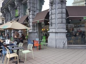 terrace at EXKi - Bourse in Brussels