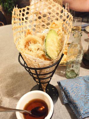 Tempura de verduras at Casa Lili in Teulada