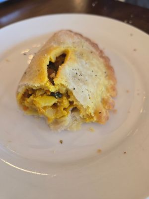 Curry hand pie 🤩 at Seawall Coffee Company in Galveston