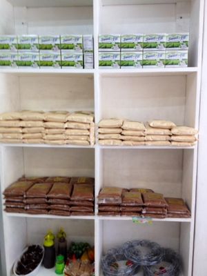 Dry foods stall at Oscar Ann's Vegetarian House in Pasay City