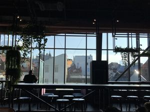 seating  at Veg Stop in Riga