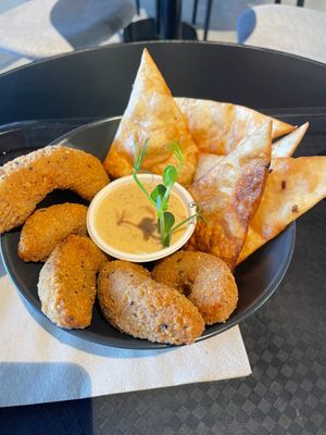 Avocado fries at Veg Stop in Riga