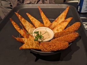 Fried avocado at Veg Stop in Riga