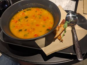 Soup of the day at Veg Stop in Riga