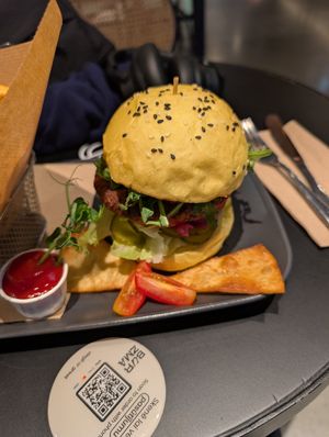 Lots of options, burgers, wraps, etc at Veg Stop in Riga