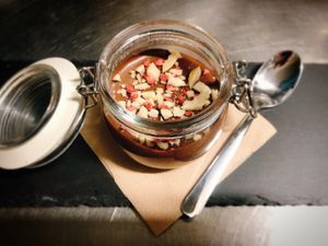 Chocolate mousse at Manipura in Tenerife