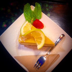 Mango cashewcake at Manipura in Tenerife