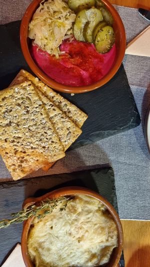 Pink humus at Manipura in Tenerife