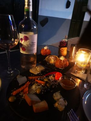 Cheese platter at Manipura in Tenerife