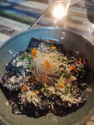 Pumpkin Ravioli at Manipura in Tenerife