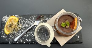 Chocolate mousse   at Manipura in Tenerife