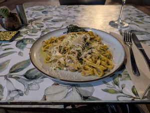 Mushroom & Truffle Tagliatelle at Manipura in Tenerife