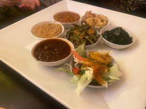 Vegetarische Platte für 2 (+ Injera) at Injera in Cologne