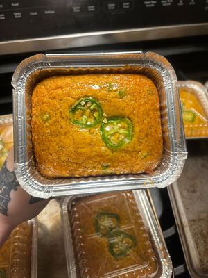 Sweet potato jalapeño cornbread.   at Vampy Vegan in Bedford